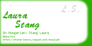 laura stang business card